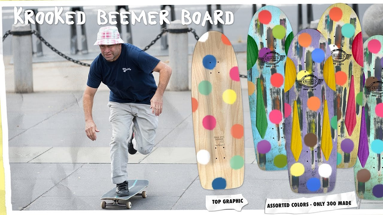 Mark Gonzales has designed his ideal skateboard, the Krooked Beemer. It's 10.75 inches wide by 34 inches long and only 300 were made. Look for it at your local skateshop!<br /><br />Learn more about it on the Krooked website http://krookedskateboarding.com/features/krooked-beemer-board-mark-gonzales/<br /><br />https://www.instagram.com/krooked/<br />https://www.krookedskateboarding.com
