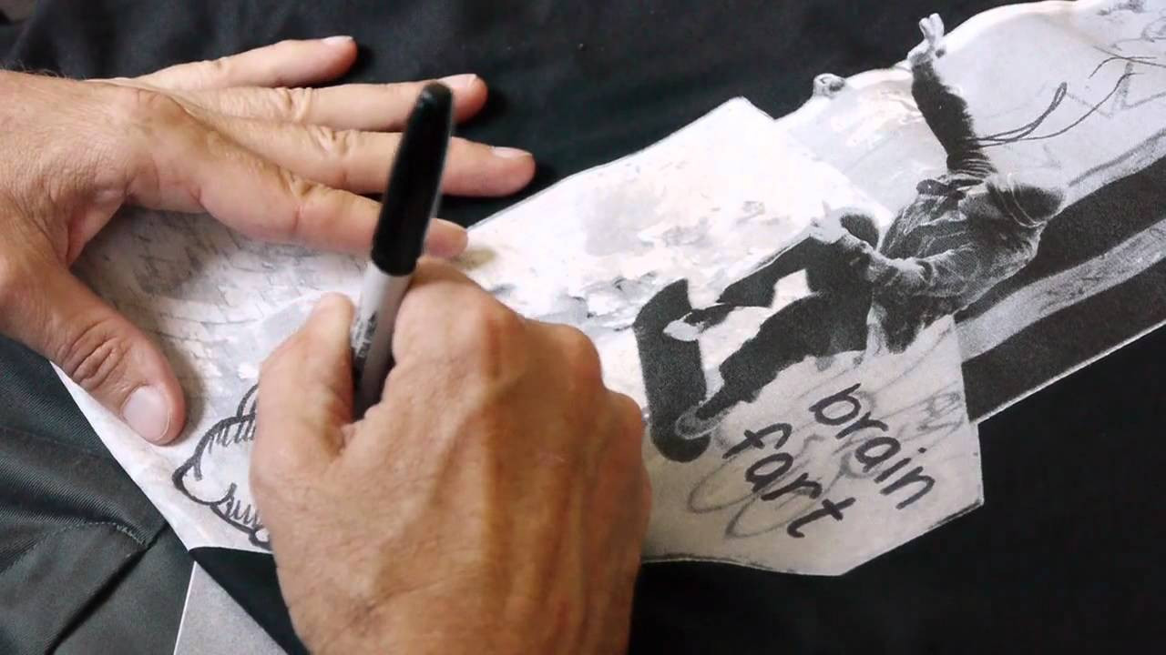 Dan continues his artistic skills on your shirts! Collect all 4 stickers, send 'em in and get a personalized, hand drawn Dan Drehobl Krooked Tee.