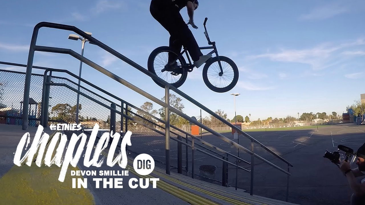 https://digbmx.com | https://shop.digbmx.com | Subscribe to the DIG channel for more videos - http://bit.ly/DigBMX <br /><br />--<br />During an era where they had one of the most revered and well-rounded teams in modern-day BMX, etnies released the full length video “CHAPTERS” in 2017. With 35 trips over a period of three years, throughout 15 countries, at both legendary and new spots, the team shared good times, friendships, sometimes adversity, and have shed blood, sweat, and tears, along with groundbreaking and sometimes downright scary feats. <br /><br />Take a look back at Devon Smillie's compiled footage for his epic "Chapters" section, with unseen angles, tricks that never came to fruition, some of the trials and tribulations, as well as the exhilaration of pulling them. Devon put in work for this one, and the resulting section is stellar, even five years after the fact.<br />_<br /><br /> Download the DIG BMX APP: http://digbmx.com/videos/the-dig-bmx-...<br /><br /> Visit our website for more BMX videos - http://digbmx.com <br /><br />● Facebook - http://www.facebook.com/DIGBMX <br />● Instagram - http://www.instagram.com/DIGBMX<br /> ● Twitter - http://www.twitter.com/DIGBMX<br /><br /> #bmx #digbmx #bmxstreet