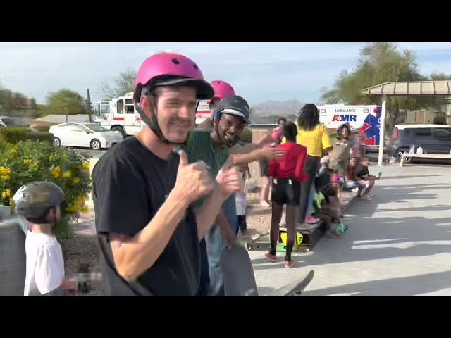 Couple team riders hit Sunshine Acres to hook kids up with new completes, thanks to the Skateboard Angel program!<br /><br />After the giveback everyone got to shred & hangout. With new gear and the guys helping kids learn new tricks, the energy was high & nothin but smiles!<br /><br />Thank you Sunshine Acres & Omar Guerrero. <br /><br />And THANK YOU for all your generous Skateboard Angel donations. With your help we’ll continue donating complete skateboards to deserving youth! <br /><br />Link in bio to give the gift of skateboarding today!<br /><br />Video: Brian Masterson.<br />Skating: John O'Neal, Jordan Rommel, Jerry barboza, Omar Guerrero, Alex Pugh.