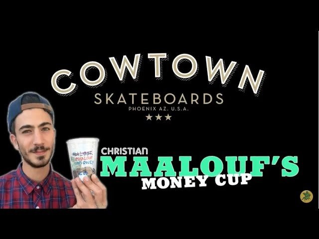 Cowtown team rider Christian Maalouf hosted the first ever Christian Maalouf's Money Cup at El Mirage skatepark with $1,500 up for grabs. $500 was spread around to Maalouf's favorite tricks of the day and $1,000 was split between the winners Danny Barrera and Thomas Turner. Thanks to everyone who made it out and skated and a big thank you to Brixton, State Footwear, and W_K_N_D Skateboards!