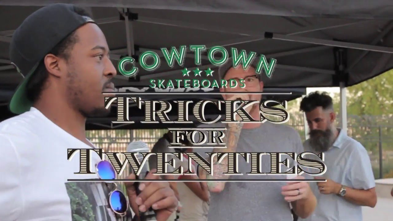 Tricks for Twenties went off at Goodyear Skatepark and we had $1,000 in cash to give away. 50 tricks were called out, each worth $20. First to land the trick called claimed the cash! Huge thanks to Pro-Tec, Santa Cruz Skateboards, Bronson Bearings, Oj Wheels, Mob Grip, and the City of Goodyear. <br />Filmed and Edited by Tim Vasquez.