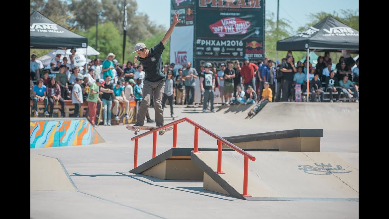The 2016 PHXAM Qualifiers presented by Vans went down on Saturday April 2nd with over 200 of the best ams from around the Globe. The weather in Phoenix was absolutely perfect, the skating was on a whole new level, and there an epic surprise ended the amazing day