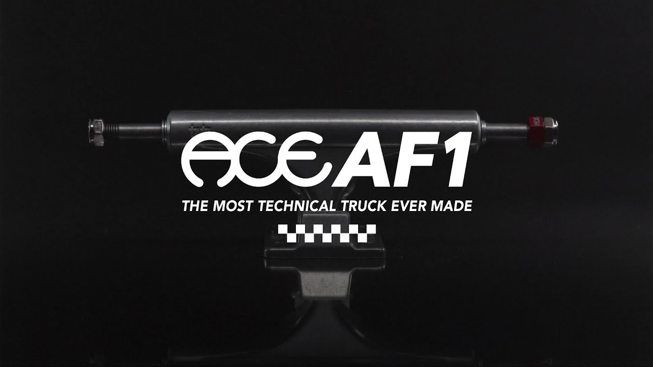 The all-new ACE AF1 features game-changing performance without deviating from our original Ace geometry. The AF1 is carefully manufactured using our proprietary casting process. Years in development, the ACE AF1 has a 70% increase in the aluminum’s structural integrity, making it the strongest cast truck on the market. We updated the sizing on the 44 thru 77 models for a better fit across multiple board widths.<br /> The Ace AF1, tomorrow’s technology today!<br /> <br />Directed and Animated by: Dave Graw for ANINTERVAL<br />Music and sound design by: Joe Philips