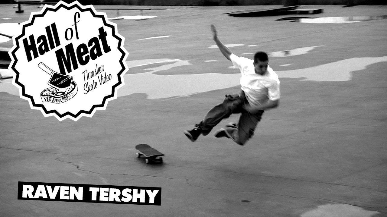 Raven's all smiles on this full-sprint approach, but even with his unreal balance and natural skate talent, this one goes straight to hell. 