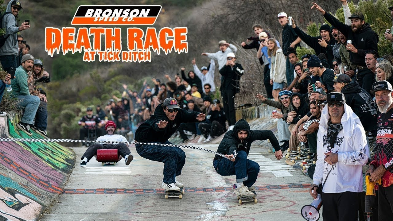Recap from Death Race at Tick Ditch X Independent Trucks Built To Grind Best Tricks in San Diego!!!<br /><br />Filmed by:<br />Jesse Sliva: (https://www.instagram.com/noguf/)<br />Jacob "Paco" Nuñez : (https://www.instagram.com/paconertz/)<br />Danny Goycoolyea : (https://www.instagram.com/dgfilms1907/)<br />Austin Ayub: (https://www.instagram.com/austin_ayub/)<br /><br />Edited By:<br />Jacob "Paco" Nuñez : (https://www.instagram.com/paconertz/)<br /><br />Music by: Inhuman Nature - Carnivorous Lunar Activities <br />Bandcamp - (inhumannature.bandcamp.com/album/inhuman-nature)<br />Spotify - (https://open.spotify.com/artist/3oemV3hCZ3kl5u7AM1nV4K?si=wCKi2n1OT1Gpwx8Xl9jBnQ)<br /><br />Subscribe to the Next Generation Channel:<br />🏁 http://bit.ly/NextGenerationChannel​ 🏁<br /><br />Learn More about Bronson RAW Bearings: https://goo.gl/d5EpTR​<br />Learn More about G3 Next Generation Bearings: https://goo.gl/bnc1K9​<br /><br />Keep up with the #FastestBearings​ on Social:<br />🏁 Instagram: https://instagram.com/bronsonspeedco/​<br />🏁 Twitter: https://twitter.com/bronsonspeedco​<br />🏁 Facebook: https://www.facebook.com/BronsonSpeedCo<br /><br />Shop Next Generation Bearings <br />💸 https://nhsskatedirect.com/pages/bronson-speed-co
