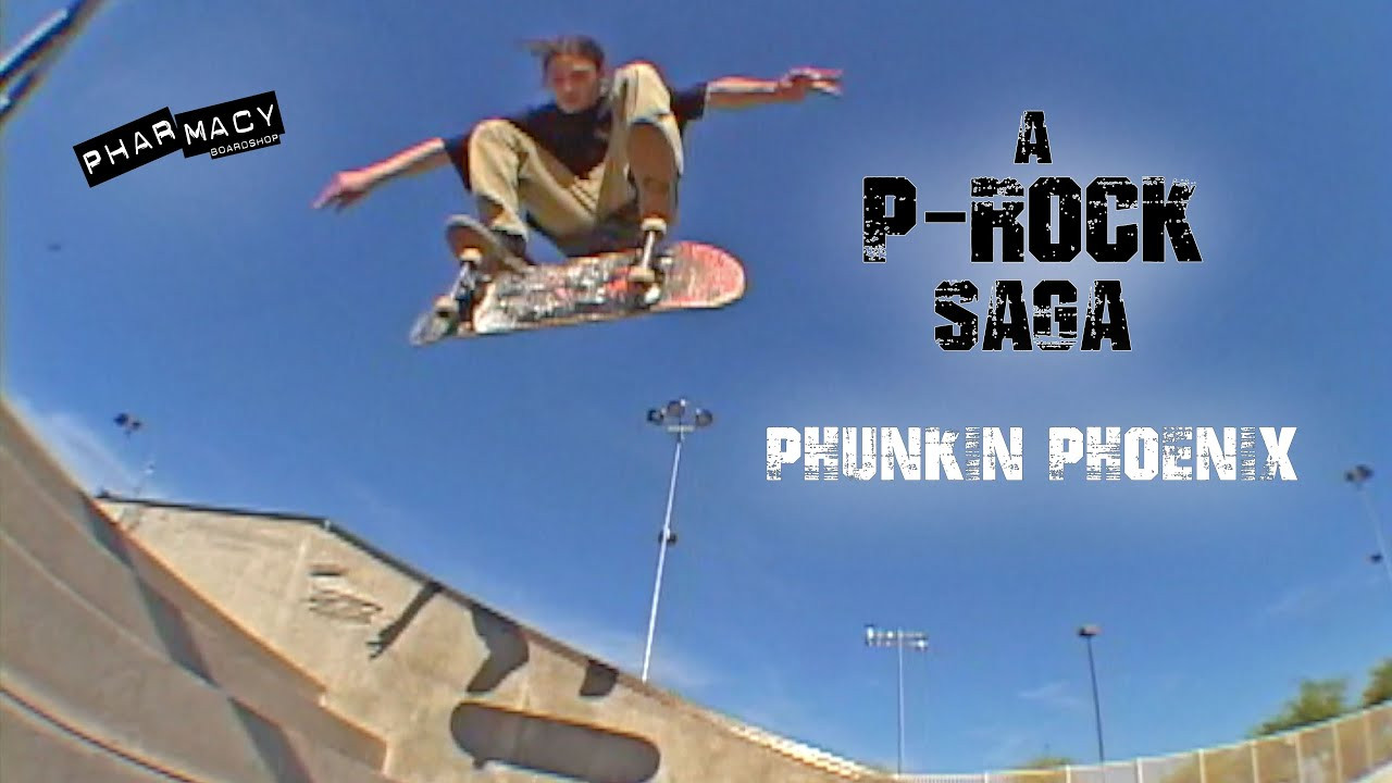 A P-Rock Saga: Life and Times of the Antelope Valley Pharmacy Boardshop Crew from 2000-2009. Chapter 12: Phunkin Phoenix. Skate Session at Tempe and Glendale Skate Park with the Addiction and Pharmacy Skate Crew. Film/Edit: Chris Barber. Additional Angles by the Homies. Featuring: Matt Mendenhall, Travis Peterson, Andrew Burton, Dan Holloway, Jonny Wille, Chris Barber, Freddie Alfaro and Ric Dunwoody. @rxphamily @ThrasherMag @berrics @TransWorldSKATEboarding