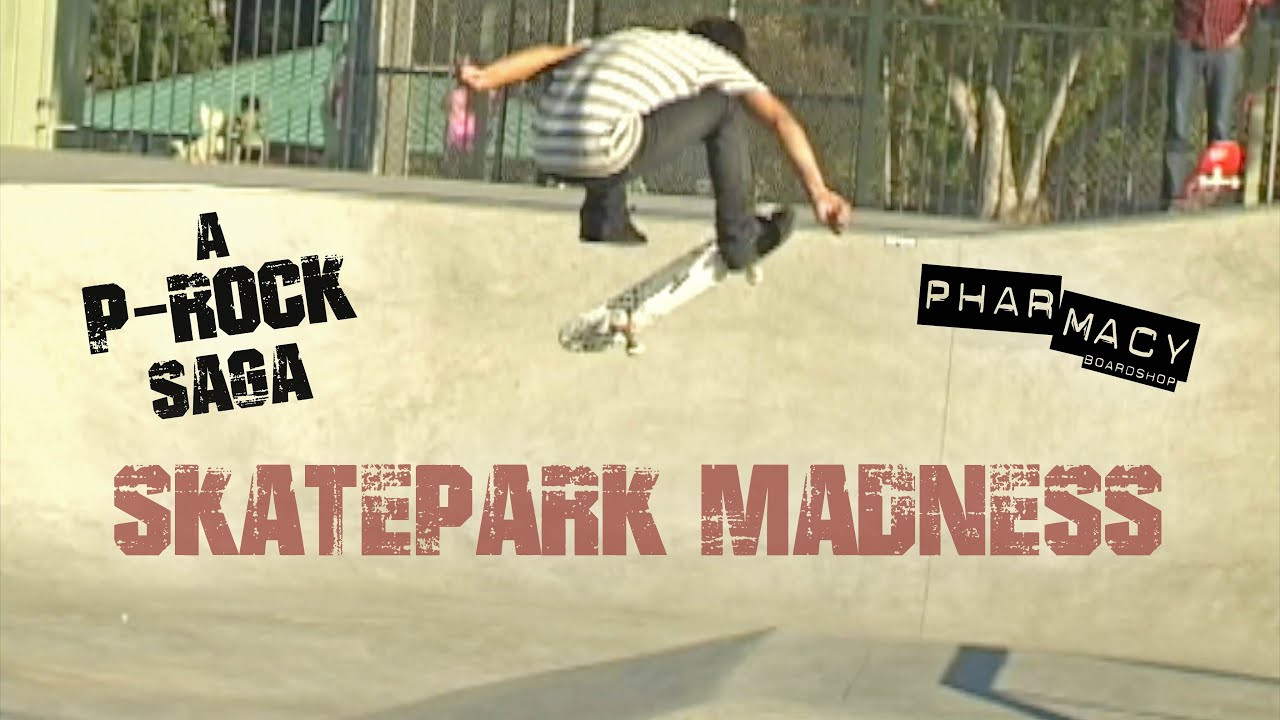 A P-Rock Saga: Life and Times of the Antelope Valley Pharmacy Boardshop Crew from 2000-2009. Chapter 9:Skatepark Madness. A Collection of Clips from various Skateparks: Huntington Beach Park, Santa Barbara Park, Marie Kerr Park, Anthem Park in Vegas, Long Beach Park, Ayala Park in Chino and More! Featuring: Beau Curry, Jake Gunterman, John Leal, Chris Barber, Giddy, Nate Osborn, Jason Pritchard, Josh Grossguth, Clinton Ermey, Steven Bey, Jonny Wille, Andrew Burton, Andreau Soptich, Travis Peterson, Rudy Plaisance, Jesse, Churro and Tyler Beam. Film/Edit: Chris Barber. Additional Angles by the Homies. @berrics @thenineclub @TransWorldSKATEboarding @ThrasherMag @rxphamily @pharmacyboardshopav6967