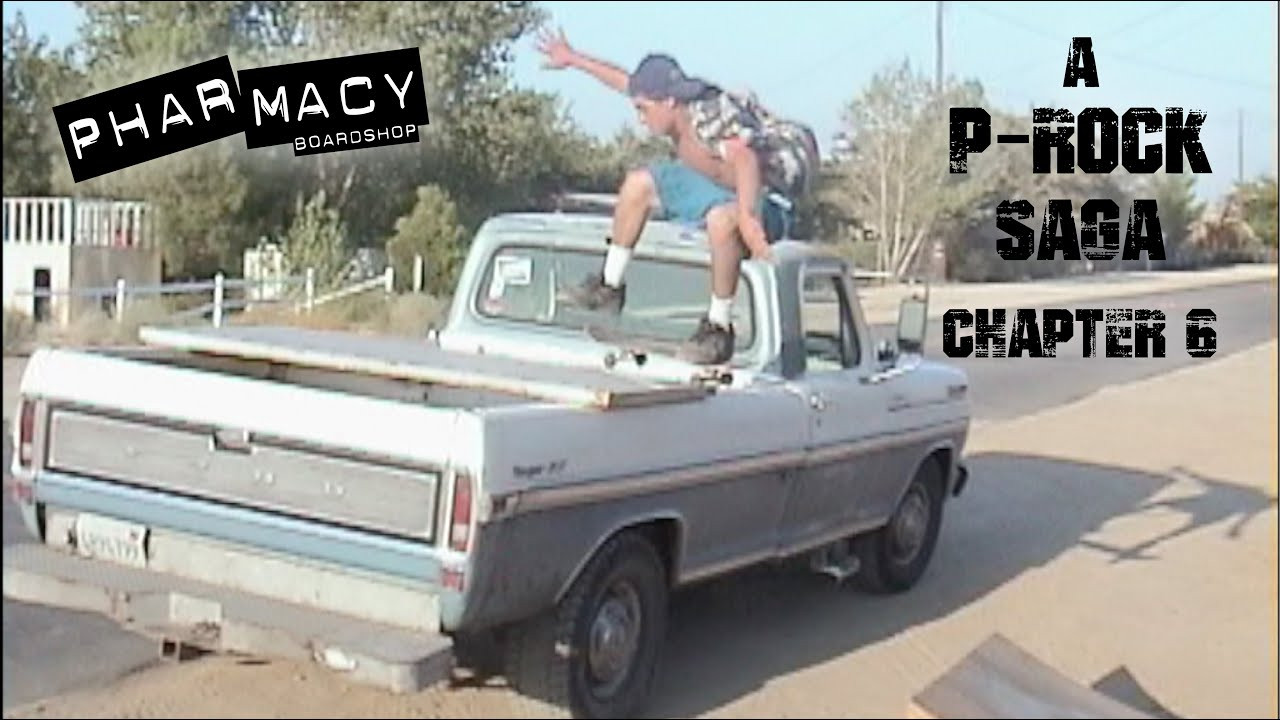 A P-Rock Saga: Life and Times of the Antelope Valley Pharmacy Skateboard Crew.2000-2008. Chapter 6: Giddy's Training Facility. Giddy AKA Chris Pastor Practices His Skateboard Moves on Random Junk at His House in Pearblossom CA. Film/Edit: Chris Barber.