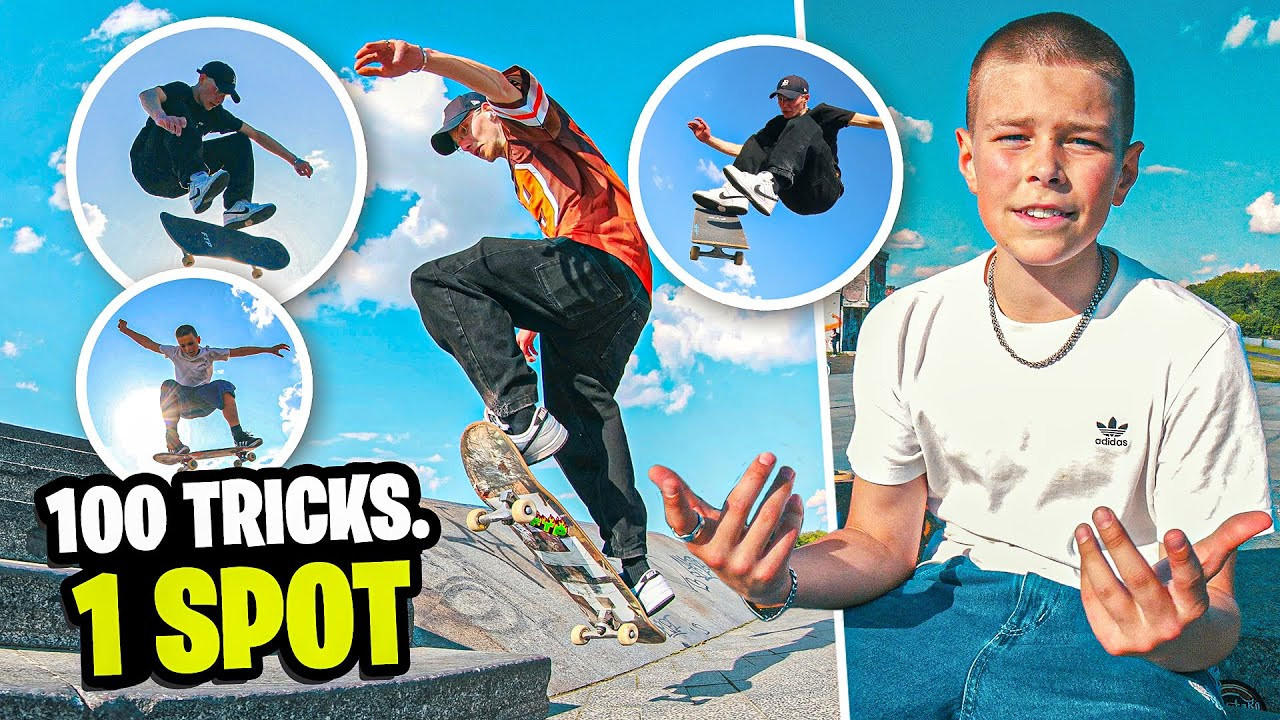 #skateboarding #skate #skatechallenge #berlinskateboarding #skatelife<br /><br />100 Tricks. One Session. One Goal.<br />We took on the ultimate skateboarding endurance challenge at Tempelhofer Feld Skatepark in Berlin: landing 100 tricks in a single day.<br /><br />Gino and Gabi got the session rolling, stacking clips fast under the afternoon sun. As the challenge heated up, Corny, Wesley, and David jumped in to help push the count to triple digits.<br /><br />Who crushed the most tricks?<br />Who kept skating 'til the final clip?<br />Watch now and see if we hit 100!<br /><br />Skaters:<br />Gino: https://www.instagram.com/lambor_gino<br />Gabi: https://www.instagram.com/gabixkahl/<br />Conny: https://www.instagram.com/corny_sb<br />Wesley: https://www.instagram.com/vx.wes1ey<br /><br />✅ Sub To The Channel For More Videos: https://youtube.com/doseskateboarding<br /><br />👉 Visit: http://doseskateboarding.com<br />👉 Follow: http://instagram.com/doseskateboarding/<br />👉 Twitter: https://twitter.com/doseskate<br />👉 TIKTOK https://www.tiktok.com/@doseskateboarding<br /><br />Subscribe to DOSE for more skate life videos.<br />For news about skateboarding every day, check out https://doseskateboarding.com/