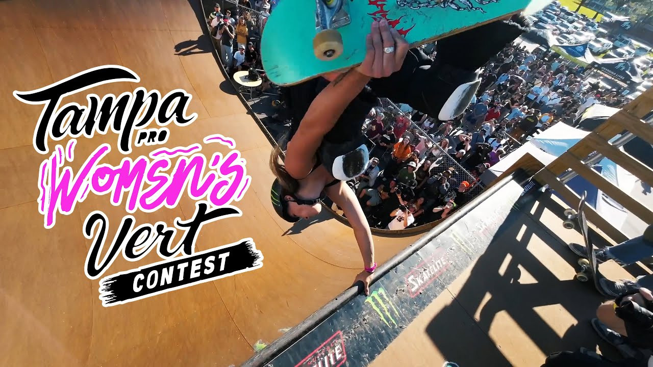 #skateboarding #tampapro <br />Ready for some serious action? Check out the sickest highlights from the Women's Vert Contest at the 30th Tampa Pro Skateboarding competition! Get ready to be blown away as these awesome female skaters tear up the vert ramp and show us what they're made of!<br /><br />From insane tricks to mind-blowing stunts, these ladies are taking skateboarding to a whole new level. You won't believe your eyes!<br /><br />🏅 Featured Skaters:<br /><br />Mizuho Hasegawa<br />Bryce Wettstein<br />Lilly Stoephasius<br />Lilly Strachan<br />Jordyn Barratt<br />Grace Marhoefer<br />Ruby Lilley<br />Asahi Kaihara<br />Harlow Johnsey<br />Jordan Santana<br />Joey Yarbrough<br />Katelyn West<br />Lady Meek<br /><br />Wanna see more skateboarding action? Subscribe to our channel for all the latest updates, behind-the-scenes footage, and exclusive interviews with your favorite skaters.<br /><br />✅ Sub To The Channel For More Videos: https://youtube.com/doseskateboarding<br /><br />👉 Visit: http://doseskateboarding.com<br />👉 Follow: http://instagram.com/doseskateboarding/<br />👉 Twitter: https://twitter.com/doseskate<br />👉 TIKTOK https://www.tiktok.com/@doseskateboarding<br /><br />Filmed by BTK & David Kendbacher https://www.instagram.com/dvdbaker/<br />Edited by BTK https://instagram.com/britthekid<br /><br />Subscribe to DOSE for more skate life videos.<br />For news about skateboarding every day, check out https://doseskateboarding.com/