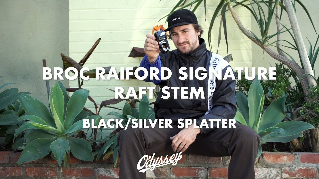 Broc Raiford gives you a run-through of the specs and design of his signature Odyssey RAFT Stem. Now available in limited edition black / silver splatter!<br /><br /><br /><br />---<br />http://www.odysseybmx.com<br />---<br />http://facebook.com/odysseybmx<br />http://twitter.com/odysseybmx<br />http://instagram.com/odysseybmx<br />http://odysseybmx.tumblr.com<br />http://youtube.com/odsyvision