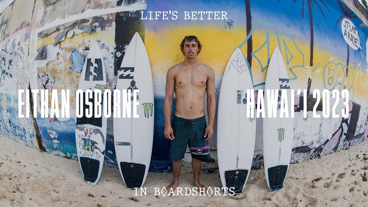 Eithan Osborne wearing the all-new Burleigh Pro on the North Shore of O'ahu. Made from recycled PET bottles, this boardshort is constructed with 4-way stretch fabric, for the perfect combination of performance and comfort. ♻️<br /><br />Shop the Diamond Daze collection here: https://bit.ly/3m0wvlo<br /><br />Subscribe to Billabong for more videos: https://www.youtube.com/user/billabong<br /><br />Visit www.billabong.com for the latest athlete news or follow us on social for up to the minute updates:<br /><br />Instagram | https://www.instagram.com/billabong/<br />Facebook | https://www.facebook.com/Billabong/<br />Threads | https://www.threads.net/@billabong/<br />TikTok | https://www.tiktok.com/@billabong/