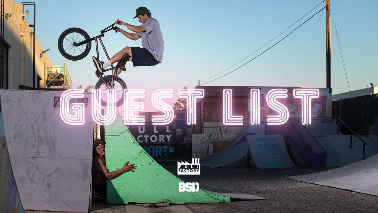 'Guest List' is a new series presented by our US distro Full Factory. They ask one affiliated rider from the brands they distribute to invite a non-affiliated rider for a day sesh on the private Full Factory ramps.<br /><br />For the fifth instalment of the series, Full Factory invited BSD's Denim Cox, who invited his homie Trevor Sigloch. Enjoy!<br /><br />#BMX #BSDFOREVER #BSDGRIME<br />..............................<br /><br />BSD WEBSITE:<br />http://www.bsdforever.com​​<br /><br />BSD INSTAGRAM:<br />http://www.instagram.com/bsdforever​​<br /><br />BSD FACEBOOK:<br />http://www.facebook.com/bsdforever