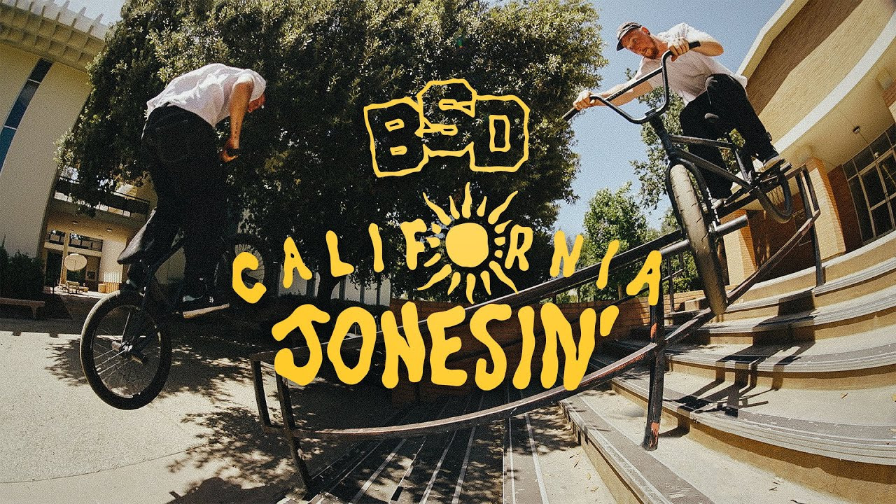 Earlier this year, Sam Jones made the pilgrimage out to the Golden State for a hit of that glorious Cali sunshine. Sam went in hard on the iconic West Coast spots and his new BSD video part, California Jonesin', is the result. Enjoy...<br /><br />Video by Grant Castelluzzo.<br /><br />Sam Jones signature BSD Jonesin' frame available now:<br />https://bsdforever.com/collections/frames/products/jonesin-frame<br /><br />#BMX #BSDFOREVER #BSDJONESIN<br /><br />..............................<br /><br />BSD WEBSITE:<br />http://www.bsdforever.com​​<br /><br />BSD INSTAGRAM:<br />http://www.instagram.com/bsdforever​​<br /><br />BSD FACEBOOK:<br />http://www.facebook.com/bsdforever