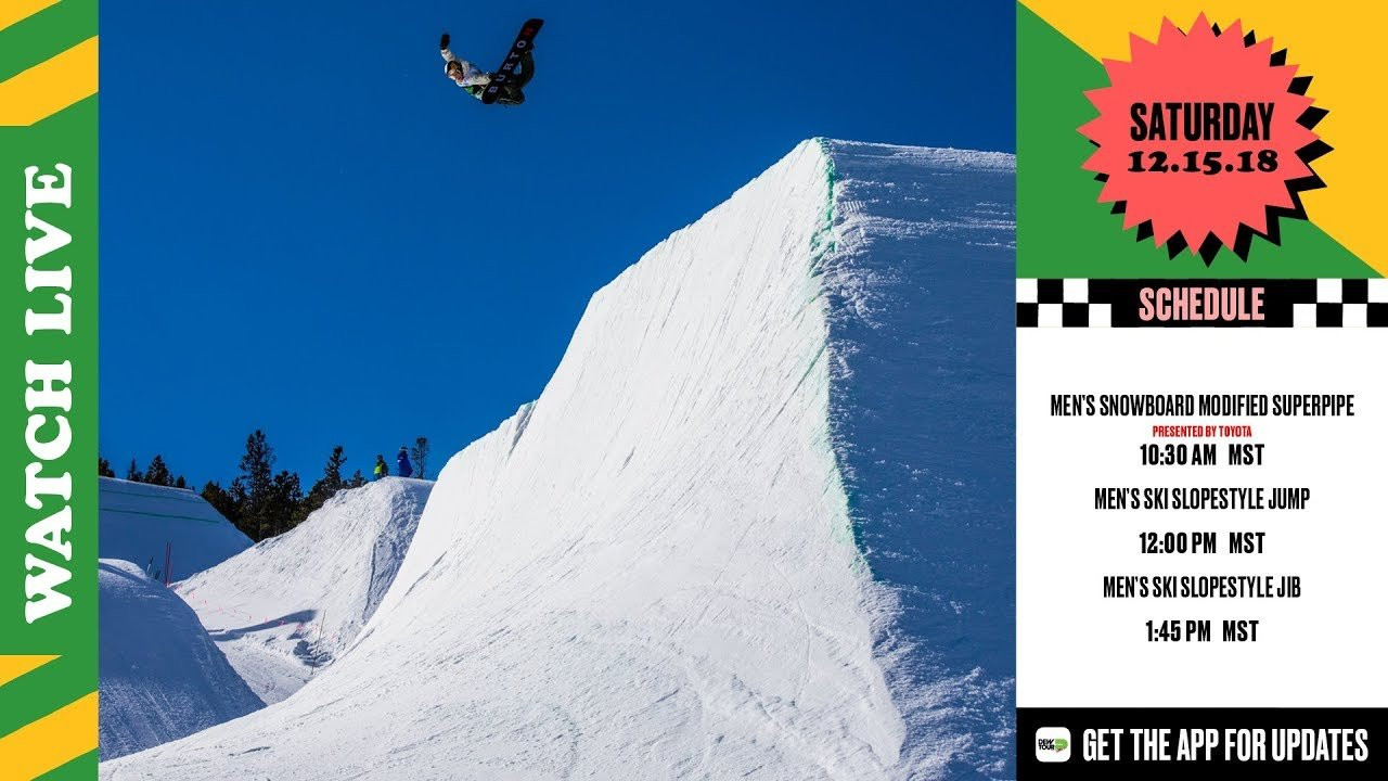 Day 3 of Dew Tour Breckenridge 2018, watch Danny Davis, Scotty James, Ben Ferguson, Jake Pates and more in the men’s snowboard modified superpipe final presented by Toyota and Henrik Harlaut, Oystein Braaten, Andri Ragettli, Ferdinand Dahl, James Woods and more in the men’s ski slopestyle final.<br /><br />Schedule:<br /><br />10:30 AM - 11:30 AM - MEN'S SB PIPE FINAL<br />12:00 PM - 1:15 PM - MEN'S SKI JUMP FINAL<br />1:45 PM - 3:00 PM - MEN'S SKI JIB FINAL