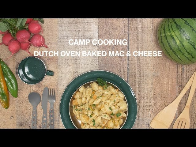 Classic Americana fare meets spicy chiles and habanero jack cheese - this campfire meal is next level.<br /><br />***<br />7 Ingredients<br />10-minute Prep<br />25-minute Cook<br /><br />Gear Used in This Video<br />Lodge Camp Dutch Oven - 6 qt./12 in. http://www.avantlink.com/click.php?tt=cl&merchant_id=e295c418-295a-447c-b265-734e25f82503&website_id=fa5d5269-0089-4542-9ebb-c8e2874ef612&url=https%3A%2F%2Fwww.rei.com%2Fproduct%2F884722%2Flodge-camp-dutch-oven-6-qt12-in<br /><br />Ingredients:<br /><br />– 3 cups shell pasta<br /><br />– 3 cups water<br /><br />– 1 Hatch chile<br /><br />– 2 tbsp butter or butter substitute (We used Earth Balance)<br /><br />– 1/3 cup habanero jack cheese<br /><br />– 1/3 cup cheddar cheese<br /><br />– 1/3 cup Gruyere cheese<br /><br />– 1 cup corn flakes, crushed<br /><br />Directions:<br /><br />– Place dutch oven on stove and turn to high heat.<br /><br />– Add water to dutch oven, along with a pinch of salt.<br /><br />– Cover and bring to a boil.<br /><br />– While waiting for water to boil, dice up hatch chile.<br /><br />– Once water is boiling, add the pasta and cover again. Cook for approximately 12 minutes, until pasta is almost done.<br /><br />– Add Hatch chile to cooking pasta and let simmer for additional 3 minutes.<br /><br />– Reduce heat to a simmer and do not drain the water.<br /><br />– Add butter and cheese. Stir until combined.<br /><br />– Sprinkle crushed corn flakes to coat the top of the pasta.<br /><br />– Cover and bake for additional 3-5 minutes.<br /><br />– Garnish with parsley and freshly cracked black pepper. Enjoy!