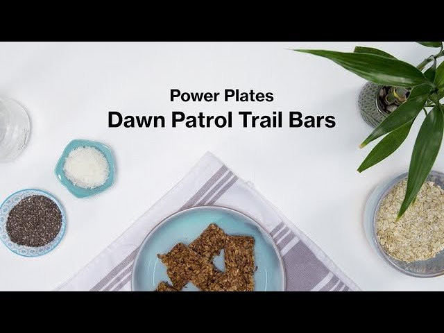 These easier-than-you-think trail bars are peanut butter and chocolate perfection.<br /><br />***<br />8 Ingredients<br />10-Minute Prep<br />25-Minute Bake<br />Makes roughly 8 bars<br /><br />Ingredients<br /><br />– 1 cup peanut butter<br /><br />– 3 cups rolled oats<br /><br />– 1/4 cup chia seeds<br /><br />– 1/2 cup honey<br /><br />– 4 tbsp coconut oil<br /><br />– 1/2 tsp sea salt<br /><br />– 1/4 cup cacao powder<br /><br />– 1/4 cup coconut shreds<br /><br />Instructions<br /><br />– Heat oven to 325 degrees.<br /><br />– Mix all ingredients together in a bowl.<br /><br />– Press ingredients into a 9.5 x 13″ sheet pan (lined with parchment paper).<br /><br />– Bake for 25 minutes.<br /><br />– Remove from oven.<br /><br />– Let cool completely, and then place in freezer to harden.<br /><br />– Cut into individual rectangles and enjoy!