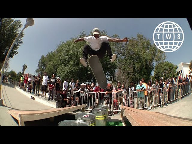 TransWorld SKATEboarding ventured out to Nike SB‘s Go Skateboarding Day event in LA at the infamous Courthouse which was pristinely cleaned up and ready for some skateboardin’. Lots of kids and skaters of all ages came out to see Ishod Wair, Leticia Bufoni, Guy Mariano, Carlos Ribeiro, Dashawn Jordan, and more put on a rad demo to kick off the summer season.