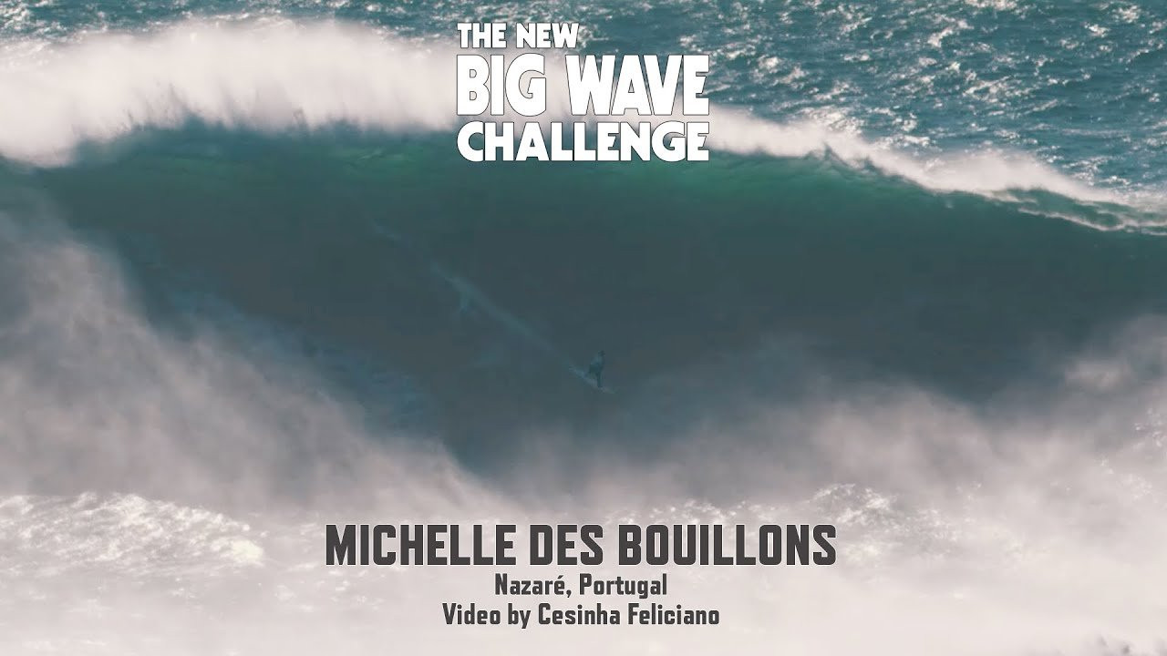 Michelle des Bouillons (Rio de Janeiro, Brazil) dodges the elements and tears across a crazy wall at Praia do Norte, Nazaré, Portugal on February 28, 2023. Video by Cesinha Feliciano and Yunes Khader. A contender in The New Big Wave Challenge 2022/23. Follow us at @bigwavechallenge to see who wins!