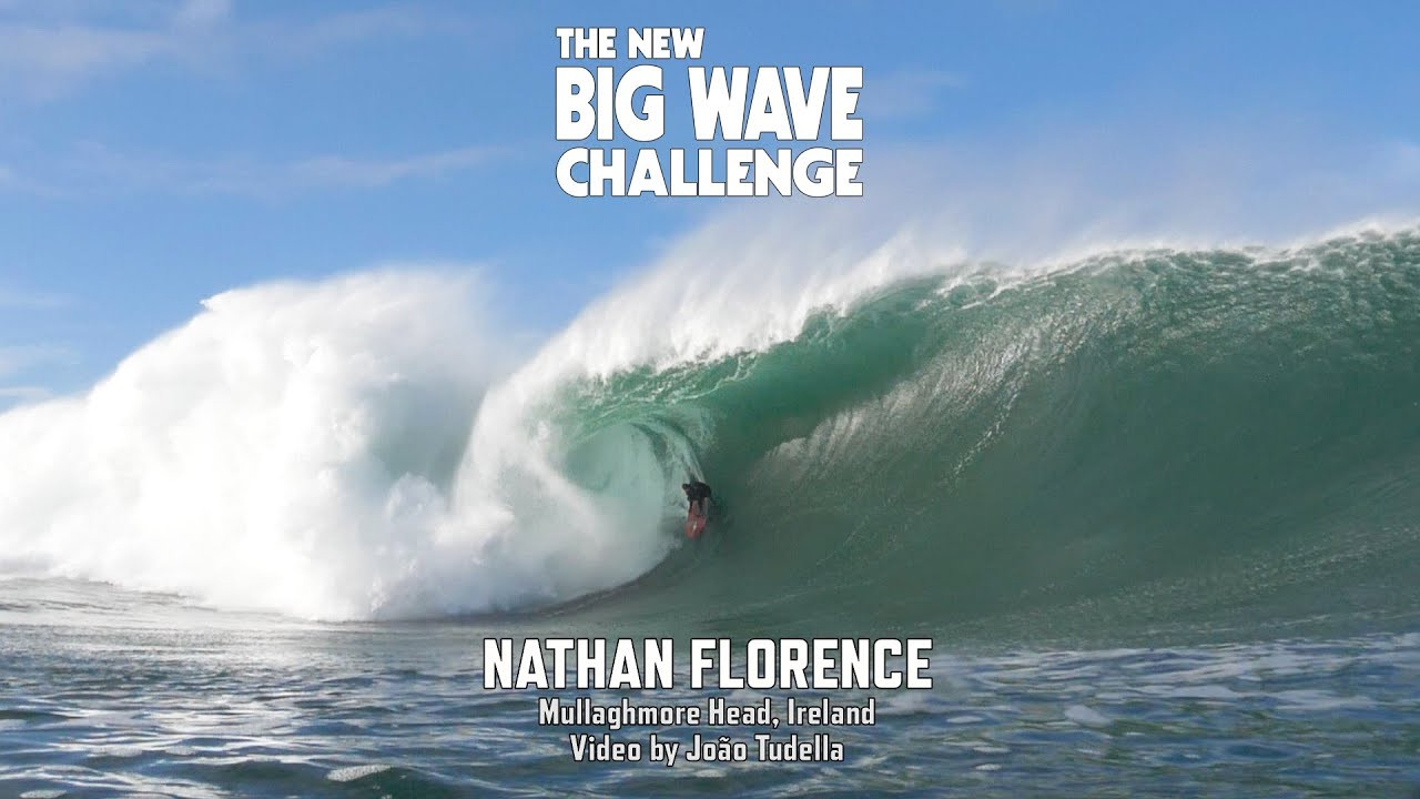 @NathanFlorence (Haleiwa, Hawaii, USA) paddles into a beefy Irish wall and savages his way through a frothy backside barrel at Mullaghmore Head, County Sligo, on November 5, 2022. Video by João Tudella A contender in The New Big Wave Challenge 2022/23. Follow us at @bigwavechallenge to see who wins!