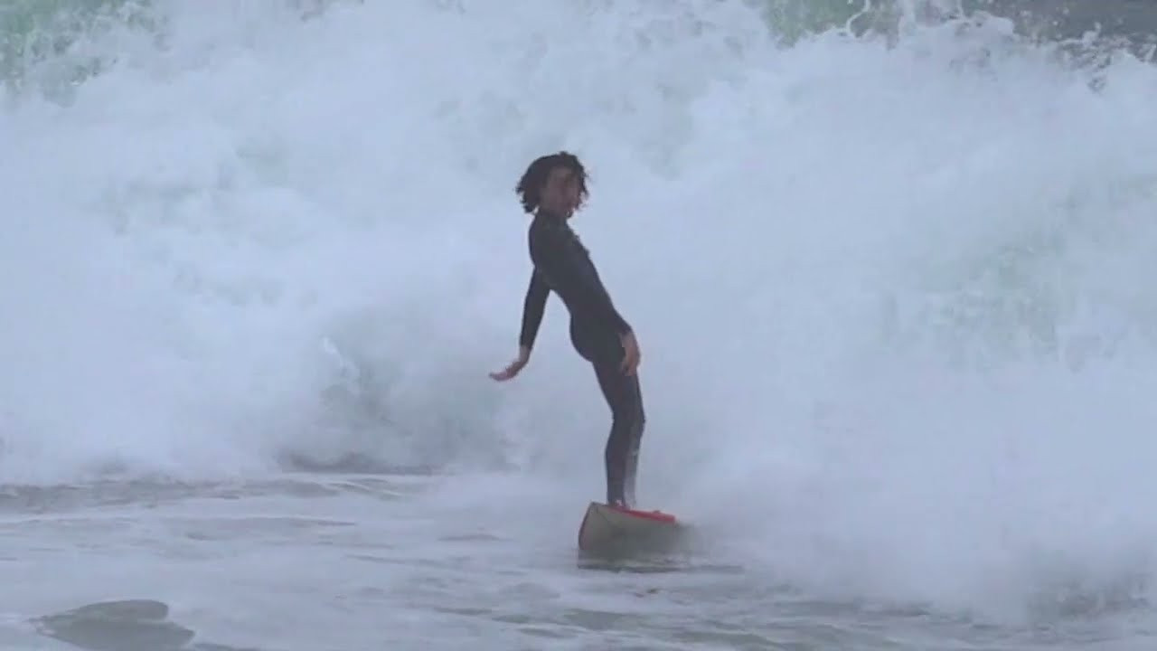 Ocean Montoya gets slotted and squeezes out in a nifty Boardriding Wave of the Year Entry as shot by Dingo for the Wedge Awards 2023.