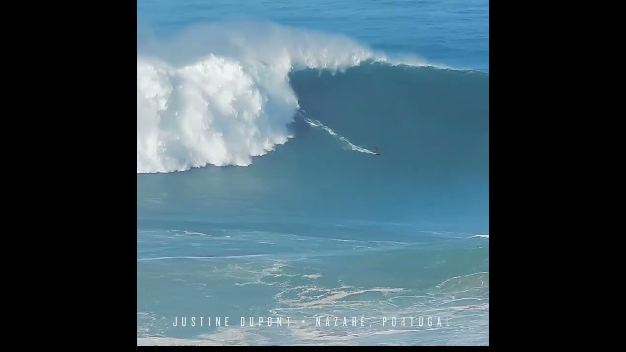 Shop 100 Foot Wave Gear at the store. https://bigwavemerch.myshopify.com<br />Justine Dupont on just another gigantic outside peak during the "Epsilon" swell at Nazaré. Lotsa excitement like this in Season 2 of @100footwave. Starts next Sunday on @hbo and @hbomax<br /><br />#100footwave #bigwavesurfing #bigwave #xxl #surfing #bigwavesurfing #nazare #jaws #waimeabay #mavericks #adventure #ocean #california #surf #wave #garrettMcNamara #extreme #hbo #hbomax