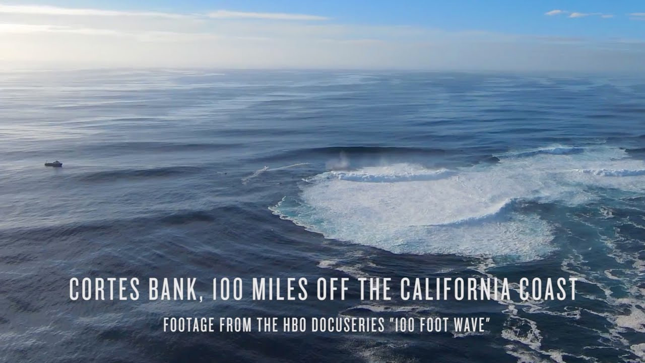 Drone footage from January 13, 2023 during a big wave surfing expedition to the Cortes Bank, a seamount located 100 miles west of San Diego, California. The day's action was filmed for an upcoming season of the docuseries "100 Foot Wave." Help support future projects like this through your patronage of our online shop at https://bigwavemerch.myshopify.com/