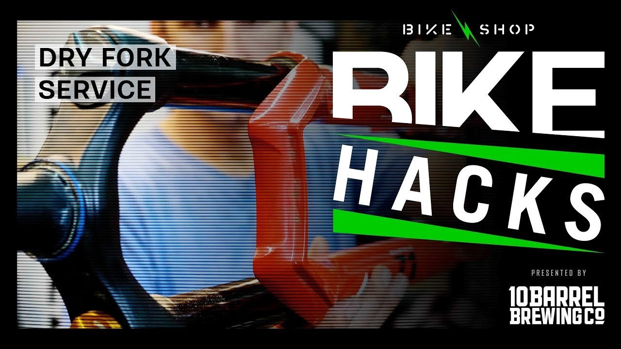 If you know your fork is fresh, but you need to drop the lowers to get inside, this hack will save you the step of draining and refilling them.