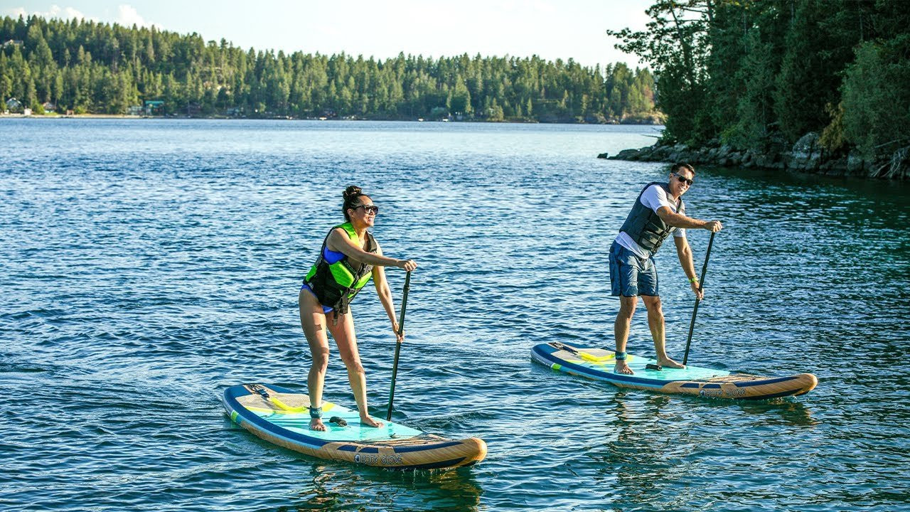 Whether you’re new to the sport or an avid enthusiast in search of the ultimate recreational paddle boarding experience, the 2024 Performer inflatable stand-up paddle board package offers you the opportunity to relish a day out on the water. Weighing only 22.4 lb, this board is effortlessly portable using its included travel backpack, freeing up ample room in your vehicle – or at home. Once you arrive at your destination, simply inflate the board and you’re on your way.