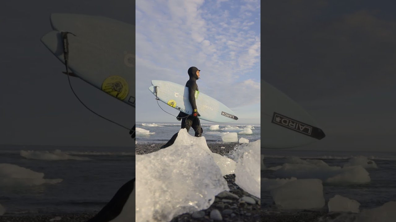 Join @bodyglove athlete Hunter Jones as he pushes the limits of the new Gold Cell Wetsuit in the stunning and icy landscapes of Iceland. If it can keep Hunter warm in Iceland, it's guaranteed to keep you cozy at your local break. Dive into the adventure and witness the unbeatable performance of the Body Glove Gold Cell Wetsuits in one of the world's most extreme surf environments.