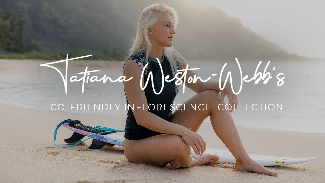 We teamed up with pro-surfer Tatiana Weston-Webb to bring you the first drop of her eco-friendly collection: Inflorescence. Classic florals with pops of lavender and clementine, in styles designed to stay on while surfing.