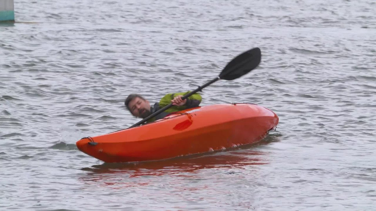 Kayakers have a saying: We’re all between swims. Here paddling instructors Paul and Kate Kuthe show you how to get back in your kayak if you capsize. This is the updated, shorter version of Episode 7 in our Safer Paddling Series.