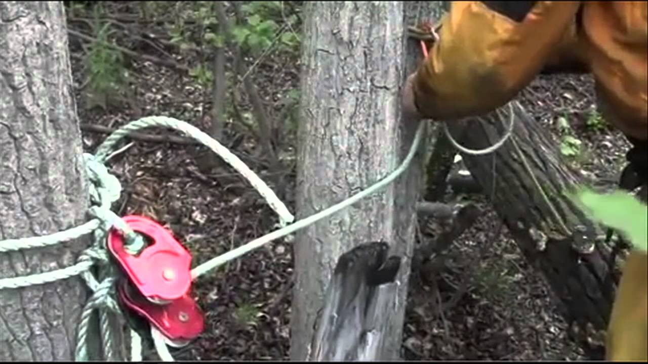 With big rapids ahead, the boys rig their canoes for whitewater