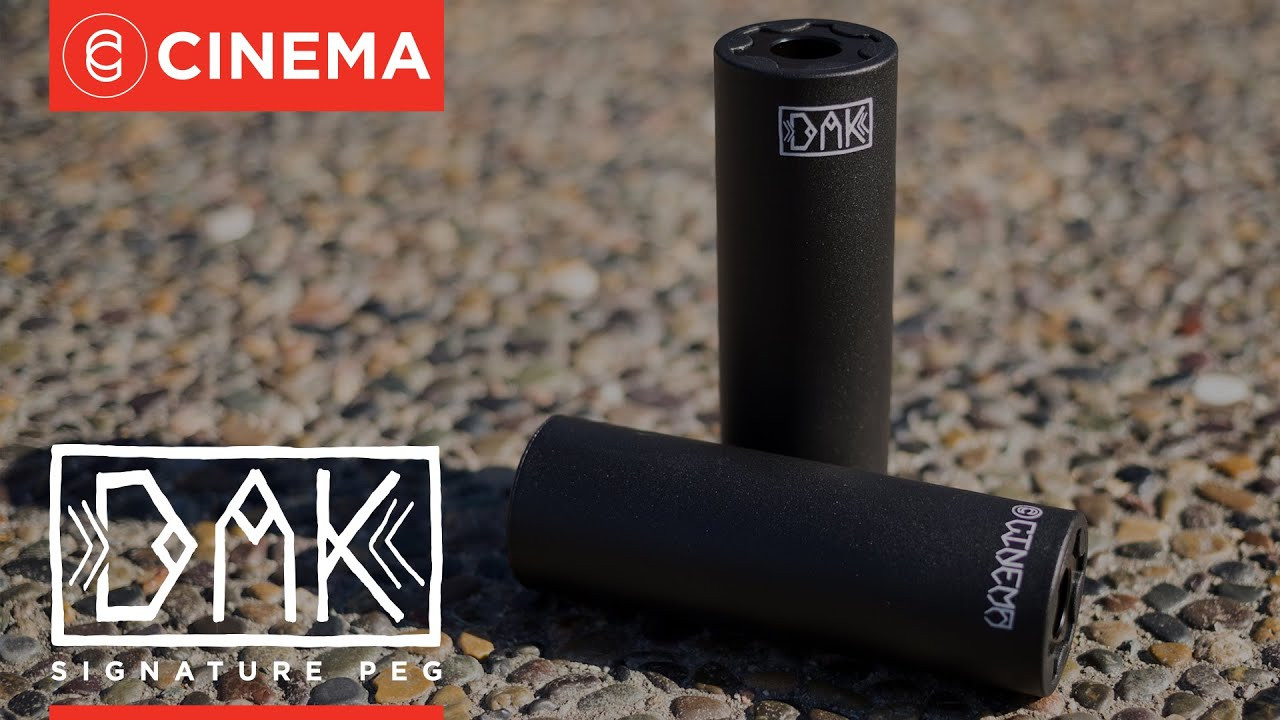 Dakota Roche's signature peg features a super strong chromoly core and a long-lasting nylon sleeve, for smooth grinds on the roughest ledges and rails. The exclusive cog design increases the cores end thickness making this peg even stronger than traditional plastic pegs, while preventing the peg sleeve from rotating at the same time. With Dakota Roche’s name on it, you know they can take a beating! Sold individually as a 14mm peg with a 3/8″ adapter.<br /><br />Available worldwide at all finer bike shops and mailorders or from our webstore...<br /><br />https://cinemabmx.com/collections/pegs/products/dak-peg<br /><br />Follow us @cinemabmx everywhere. Always tuned in.