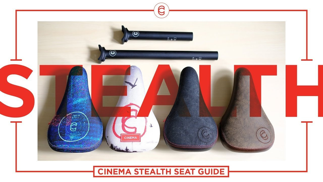 This quick video walks you through our latest seating options, and serves as a quick Stealth System how to guide. Using a 5mm allen key, simply thread the seat bolt down through the seat post, turning counter-clockwise to tighten. Both the Stealth seats and seat posts are backwards compatible with traditional Pivotal seats and posts.<br /><br />Purchase at finer bike shops or on our web store:<br />https://cinemabmx.com/shop<br /><br />Follow us!<br />@cinemabmx<br /><br />https://www.facebook.com/cinemabmx/