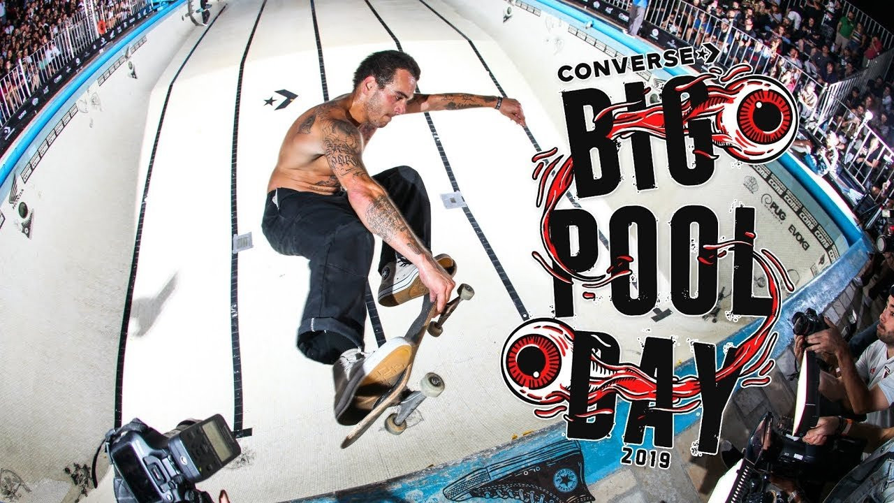 Enquanto o futuro da piscina de Caçapava continua incerto, a Converse Cons Brasil apresentou o Big Pool Day 2019 nos últimos dias 15 e 16 de junho. Confira!<br /><br />Filmado por<br />Guilherme Guimarães & Hernando Ramirez<br /><br />Editado por <br />Hernando Ramirez<br /><br />Imagens Aéreas por<br />Anderson Tuca & Matheus Camargo<br /><br />Trilha Sonora por<br />Black Alien - Take Ten<br />Abaixo de Zero: Hello Hell<br />@2019 Extra Punk Extrafunk<br /><br />Inocentes - Rotina<br />Pânico em SP 1986<br />@2011 Warner Music Brasil Ltda.<br /><br />#Converse #ConverseCons