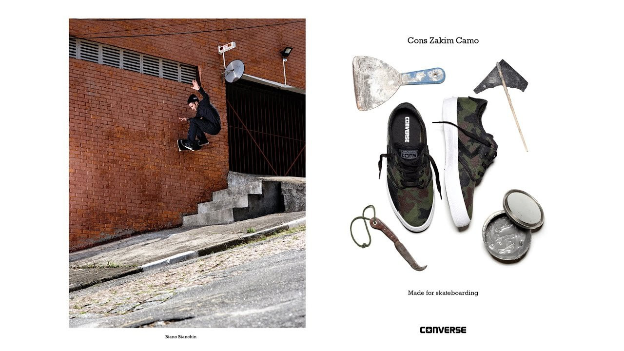 Biano Bianchin derruba toda a hostilidade do pico com esse Frontside Wallride ladeira abaixo. <br /><br />#ConverseCons #MadeForSkateboarding