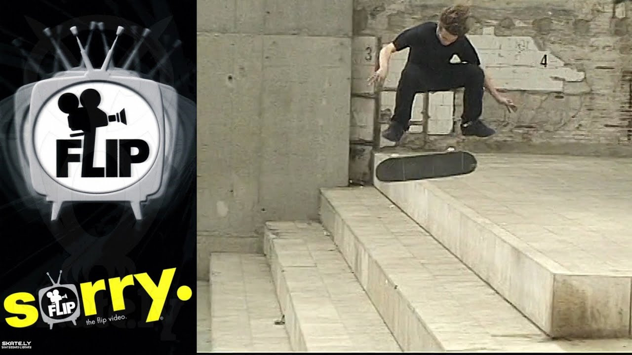 Flip Skateboards Presents: “Sorry”<br /><br />“As brilliant as they are on their skateboards, they're f@#?ing idiots off them.”<br />-Johnny Rotten<br /><br />Video by Fred Mortagne for Flip Skateboards. Featuring Alex Chalmers, Ali Boulala, Arto Saari, Bastien Salabanzi, Geoff Rowley, Mark Appleyard, Rune Glifberg and Tom Penny.<br /><br />Chapters<br />00:00 Intro<br />02:42 Mark Appleyard<br />07:43 Ali Boulala<br />13:25 Alex Chalmers<br />15:43 Bastien Salabanzi<br />20:14 Geoff Rowley<br />27:02 Rune Glifberg<br />31:35 Tom Penny<br />33:20 Arto Saari<br />43:46 Credits<br /><br />49:26 Japan Skit<br />51:33 Slo-Mo Section<br />55:20 Tour Selection<br /><br />If you have Proper Skate Videos Digitized VHS Tapes or DVDs, please feel free to join our Discord Server and help us to Archive old physical Skate Videos.<br /><br />Odysee: https://odysee.com/@SkateVideoLibrary<br />Discord: https://discord.me/skatevideolibrary<br /><br />Video: 960x720p, 59.94fps, 6000 kbps<br />Audio: Stereo, 48.0 kHz, 128 kbps