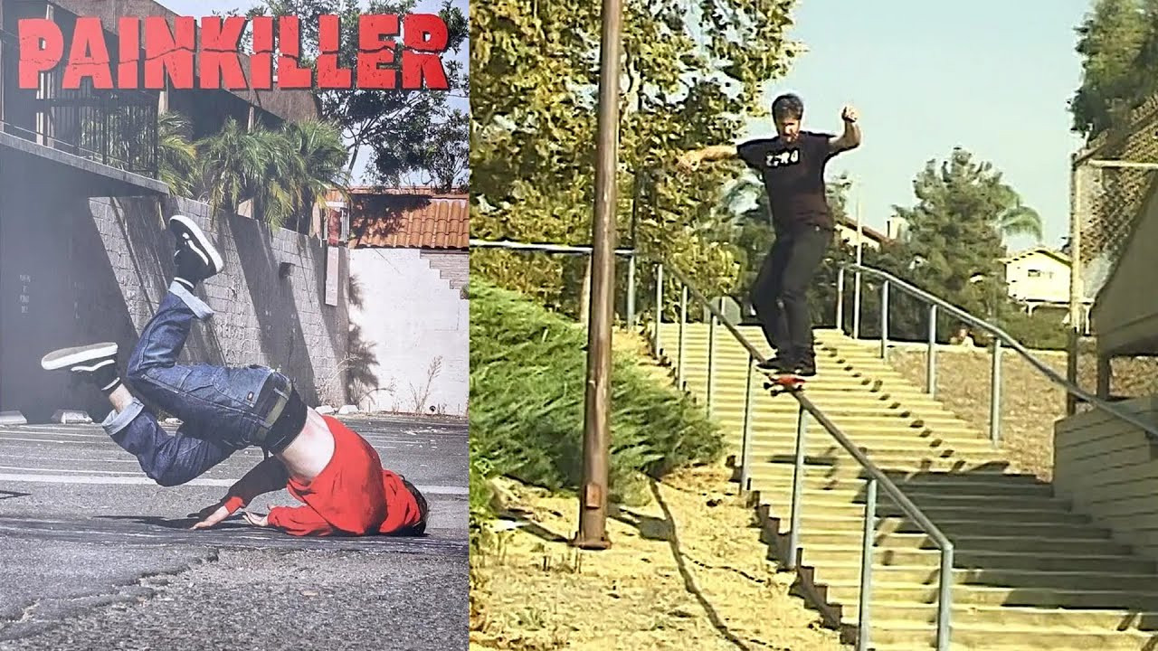 Zero Skateboards Presents: “Painkiller”<br /><br />Video by Jamie Thomas and Vinny Dalfio for Zero Skateboards. Featuring Adam Arunski, Brandon Burleigh, Chris Cole, Gustavo Servin, Jamie Thomas, Jonno Gaitan, Kanaan Dern, Reggie Kelly, Tommy Sandoval and Vinny Dalfio.<br /><br />Chapters<br />00:00 Intro<br />02:30 Reggie Kelly<br />04:14 Gustavo Servin<br />05:38 Brandon Burleigh<br />08:16 Vinny Dalfio<br />10:32 Adam Arunski<br />13:38 Pro Montage<br />15:57 Jonno Gaitan<br />19:26 Kanaan Dern<br />26:06 Credits<br /><br />If you have Proper Skate Videos Digitized VHS Tapes or DVDs, please feel free to join our Discord Server and help us to Archive old physical Skate Videos.<br /><br />Odysee: https://odysee.com/@SkateVideoLibrary<br />Discord: https://discord.me/skatevideolibrary<br /><br />Video: 960x720p, 59.94fps, 6000 kbps<br />Audio: Stereo, 48.0 kHz, 128 kbps