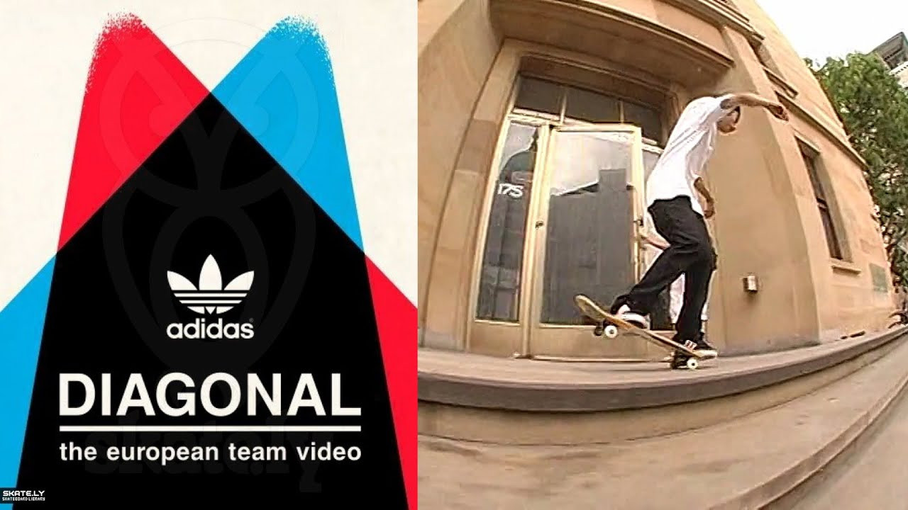 adidas Skateboarding Presents: “Diagonal”<br /><br />Video by Torsten Frank for adidas Skateboarding. Featuring Benny Fairfax, Chewy Cannon, Dave Bachinsky, Dennis Busenitz, Günes Özdogan, Jeremy Reinhard, Julien Bachelier, Lem Villemin, Marcos Gomez, Mark Gonzales, Nestor Judkins, Petr Horvat, Raul Navarro, Sebastien Daurel, Silas Baxter-Neal, Tim O’Connor and Vince del Valle.<br /><br />Chapters<br />00:00 Diagonal<br />03:16 Chewy Cannon<br />07:42 Raul Navarro<br />11:28 Marcos Gomez<br />14:41 Sebastien Daurel<br />18:15 Global Team<br />21:42 Gonz & Lem<br />24:30 Julien Bachelier<br />27:42 Jeremy Reinhard<br />31:59 Petr Horvat<br />34:54 Günes Özdogan<br />38:45 Dennis Busenitz<br />42:37 Lem Villemin<br />48:24 Credits<br />52:32 Introducing...<br /><br />If you have Proper Skate Videos Digitized VHS Tapes or DVDs, please feel free to join our Discord Server and help us to Archive old physical Skate Videos.<br /><br />Odysee: https://odysee.com/@SkateVideoLibrary<br />Discord: https://discord.me/skatevideolibrary<br /><br />Video: 960x720p, 50.00fps, 6000 kbps<br />Audio: Stereo, 48.0 kHz, 128 kbps
