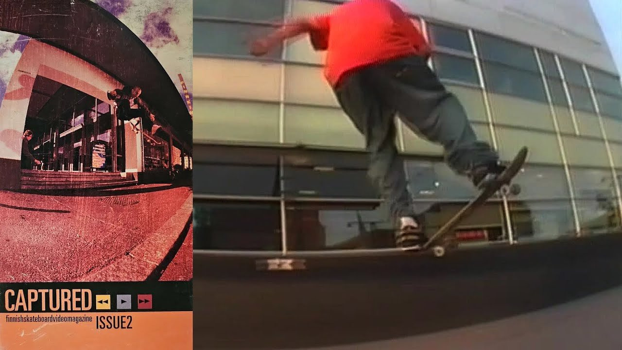 Captured Video Magazine Presents: “Issue 2”<br /><br />Produced by Captured Video Magazine, featuring Aki Kärjä, Aleksi Fräki, Ali Boulala, Anders Illman, Anssi Paukkunen, Antti Kauppinen, Antti Wallin, Arto Saari, Bam Margera, Benjamin Schmidt, Chris Åström, Eric Koston, Esa Hytönen, Greg Harris, Guy Kämpfen, Harri Puupponen, Jani Laitiala, Jani Mäkelä, Jani Peltonen, Jani Tossavainen, Janne Saario, Janne Sorainen, Janne Tiitinen, Jarkko Poropudas, Jasper Tainio, Jere Thorburn, Jerry Svensson, Jouko Kovanen, Jouni Leino, Jouni Salo, Juha Pönkänen, Juhani Salo, Juho Liesmäki, Julius Haartti, Jussi Korhonen, Jussi Niskanen, Kalle Petterson, Marko Harmaala, Miikka Koivisto, Miikka Viljanen, Mike Vallely, Mikke Mentu, Mikko Kempas, Mikko Kivikoski, Mikko Patja, Mikko Valli, Misha Gundmann, Miska Kamppi, Pat Channita, Pekka Salmela, Pirkka Pollari, Pontus Alv, Rad Mike, Ricardo Fonseca, Rick McCrank, Rodney Clarke, Rodrigo TX, Ruben Garcia, Rudi Ruuskanen, Sakari Niskanen, Samuli Heino, Santeri Kulmala, Shafik Fhadi El-Kadi, Tatu Engström, Tatu Kurki, Teemu Korhonen, Tero Lumme, Tim Husa, Timo Kuulusa, Tobias Albert, Tomi Stankevitch, Topi Martinoff, Tuomo Ritakallio, Valtteri Kivelä and Vaughn Baker.<br /><br />Chapters<br />00:00 Intro<br />00:24 Opening<br />01:51 Random Clips<br />04:44 Events: Pro Skate 2000<br />10:06 Close Up: Timo Kuulusa<br />12:47 Travel: Etnies Finland Tour<br />14:47 Events: Etnies Cup Malmö<br />19:48 Travel: Axion Tour Finland<br />22:41 Team: Control<br />24:14 Close-Up: Tatu Engström & Juha Pönkänen<br />31:16 Travel: Southern California<br />34:43 Random Clips<br />39:38 Credits<br /><br />If you have Proper Skate Videos Digitized VHS Tapes or DVDs, please feel free to join our Discord Server and help us to Archive old physical Skate Videos.<br /><br />Odysee: https://odysee.com/@SkateVideoLibrary<br />Discord: https://discord.me/skatevideolibrary<br /><br />Video: 960x720p, 50.00fps, 6000 kbps<br />Audio: Stereo, 48.0 kHz, 128 kbps
