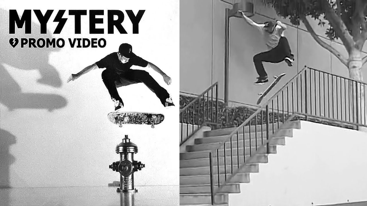 Mystery Skateboards Presents: “Promo Video”<br /><br />A Mystery Skateboards video featuring Adrian Lopez, Dan Murphy, Dennis Durrant, Everen Stallion, Lindsey Robertson, Pete Eldridge, Ryan Bobier and Ryan Smith.<br /><br />Chapters<br />0:00 Intro<br />2:50 Everen Stallion<br />4:59 Montage<br />8:38 Pete Eldridge<br /><br />If you have Proper Skate Videos Digitized VHS Tapes or DVDs, please feel free to join our Discord Server and help us to Archive old physical Skate Videos.<br /><br />Odysee: https://odysee.com/@SkateVideoLibrary<br />Discord: https://discord.me/skatevideolibrary<br /><br />Video: 960x720p, 59.94fps, 6000 kbps<br />Audio: Stereo, 48.0 kHz, 128 kbps
