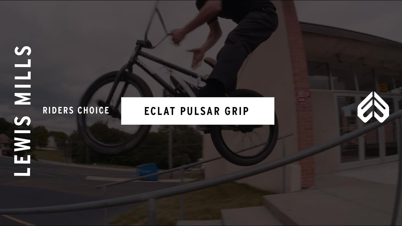 http://eclatbmx.com/products/grips-barends/pulsargrips/<br /><br />Eclat team rider Lewis Mills swears by our ODI made Pulsar Grip. Here are a few words from the man himself on why he loves these things.<br /><br />The Pulsar grip is the end result of our quest for the “perfect” grip. This flangeless mushroom style grip is made in the USA by ODI grips using their super soft rubber compound which combined with our specially designed rib profile, makes for our best feeling and longest lasting grip yet.<br /><br />http://eclatbmx.com/