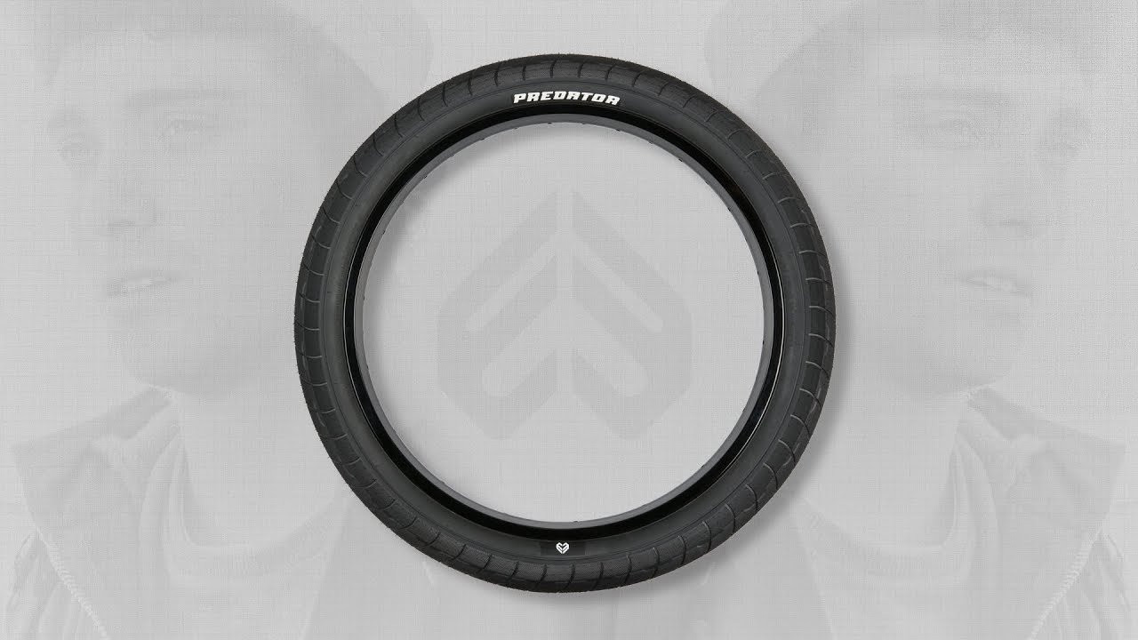 http://eclatbmx.com/predatortire/<br /><br />When Bruno Hoffmann came to us with an idea for a tire, we knew this was going to be one tough set of rubber built for the streets.<br /><br />The 'Predator Tire' was built from Bruno's need for a super tough, dependable tire that not only gripped like nothing else but was also strong enough on the sidewalls to last heavy flat ledge sessions and resist the trauma that his blend of technical and burly riding can cause to a tire.<br /><br />Constructed using the finest quality materials possible, the Predator Tire will be available in Bruno’s preferred size of 2.30” (58mm), which is what he considers “the perfect size” for street riding.<br /><br />Available now worldwide.<br /><br />http://eclatbmx.com/