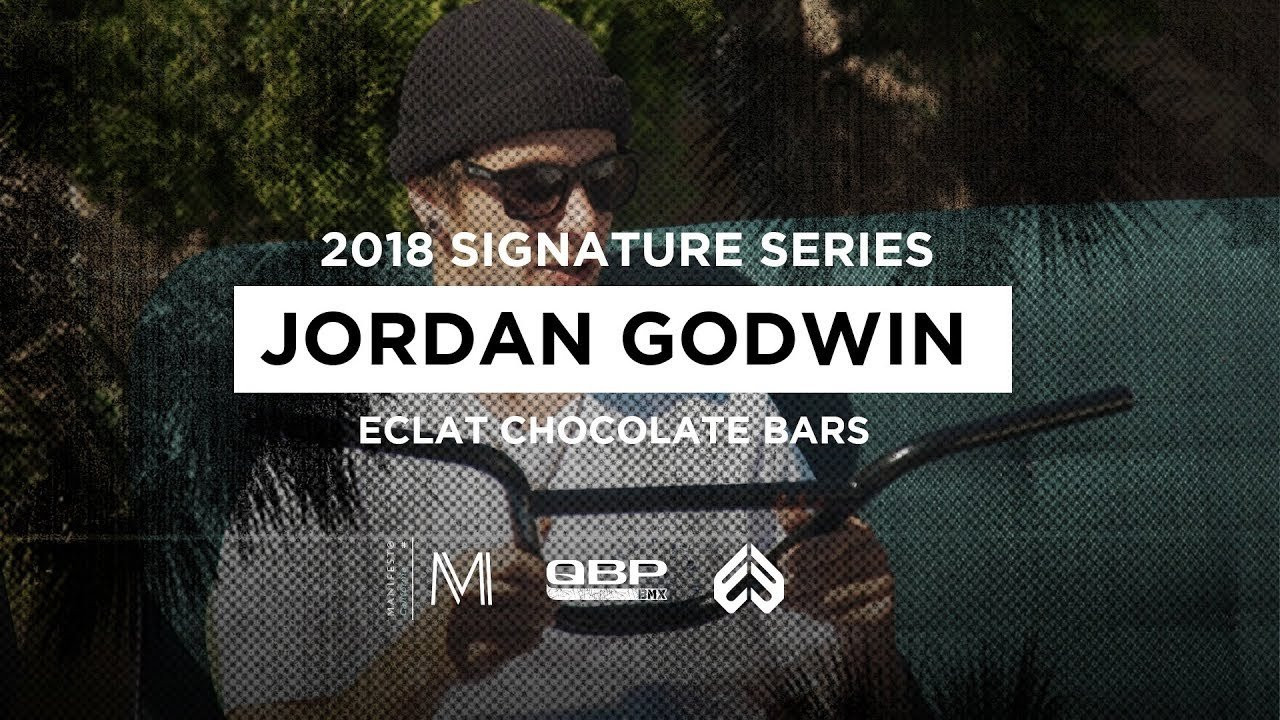 As part of MANIFESTO WEEK, Jordan Godwin gives you a first look at his new signature Chocolate Bar which will be available next month from your local BMX shop or mailorder in 22.2mm and OVERSIZE 25.4mm clamping.<br /><br />The 2018 Eclat Parts line will be available from bike shops worldwide November 2017. For more info make sure you head to our website or search "ECLATBMX".<br /><br />http://eclatbmx.com/<br /><br />http://qbmx.com/