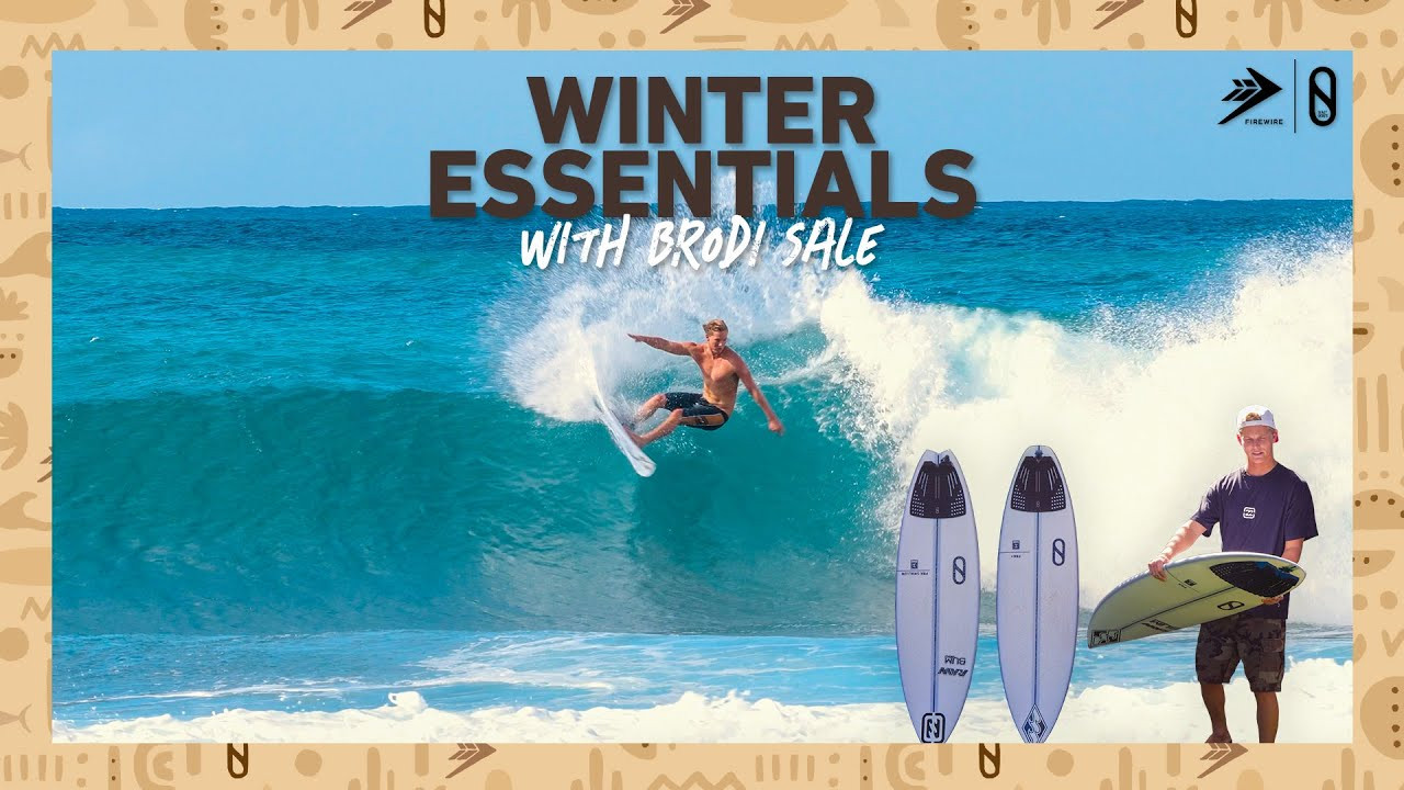 Progression in paradise. 🏝️<br /><br />Winter on the North Shore deals a different hand every day, so being well equipped for a variety of conditions is a must. Explore our team's Winter Essentials: their preferred gear for the 2024/2025 winter season, to make the most of everything the ocean sends their way.<br /><br />This winter, next-generation Hawaiian Brodi Sale is riding a stock 5'11" FRK, stock 5'10" FRK+, and stock 5'9" FRK Swallow - a versatile performance quiver that has Brodi covered in most conditions on O'ahu.<br /><br />Dial-in your quiver, explore Brodi's favorites below - <br />Winter Essentials in USA: https://bit.ly/3UP2jbt<br />Winter Essentials in AUS/NZ: https://bit.ly/4fKLYwo<br />Winter Essentials in EU: https://bit.ly/3O61IOJ<br />Winter Essentials in UK: https://bit.ly/3AEEtZ1<br /><br />Follow us on Instagram:<br />https://www.instagram.com/slaterdesigns<br />https://www.instagram.com/brodi_sale<br />https://www.instagram.com/firewiresurfboards