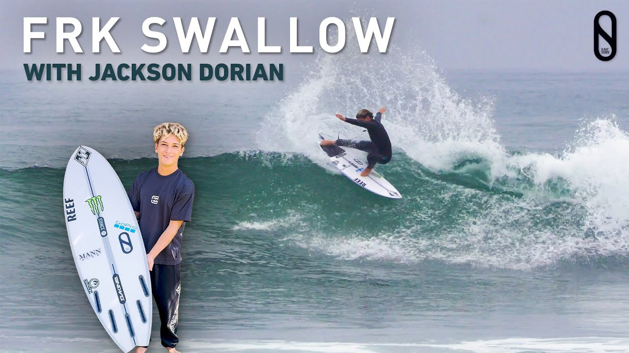 Watch the next generation Hawaiian Jackson Dorian ride the all-new FRK Swallow in I-Bolic Technology designed by Dan Mann & Kelly Slater in San Clemente during summer of 2024. Jackson's riding a stock 5'6" model in this video.<br /> <br />The FRK Swallow is the newest addition to the FRK quiver, designed for average conditions. This shape was crafted to unlock performance in waves 5' and under, Dan Mann designed the FRK Swallow to be more versatile in its performance characteristics than any other FRK shape that came before it.<br /><br />Shop the FRK Swallow in USA: https://bit.ly/47wKWBs<br />Shop the FRK Swallow in ANZ: https://bit.ly/4dcjWIw<br />Shop the FRK Swallow in EU: https://bit.ly/3XynYoJ<br /><br />In addition to the new swallow tail design, Dan placed an emphasis on better distributing the volume directly between the surfer's stance and worked with Kelly to amplify the effect of the outline in the back third of the board against all-new rocker curves - both down the shape's centerline and on its rails. By specifically perfecting the curve at the board's center when compared with the curve at the rails, the FRK Swallow excels at creating speed in flat, sticky sections, without sacrificing on-rail performance.<br /><br />Amongst the Slater Designs team, the unanimous feedback has been that the FRK Swallow feels better during downcarves and in fin releases than any other Slater Designs shape.<br /><br />Designed to be surfed 2" shorter than the FRK and 1" shorter than the FRK+. Recommended to pair with our Endorfins KS1 Fin Set for best performance.<br /><br />Follow us on Instagram:<br />https://www.instagram.com/slaterdesigns<br />https://www.instagram.com/dan__mann<br />https://www.instagram.com/kellyslater<br />https://www.instagram.com/jackson_dorian