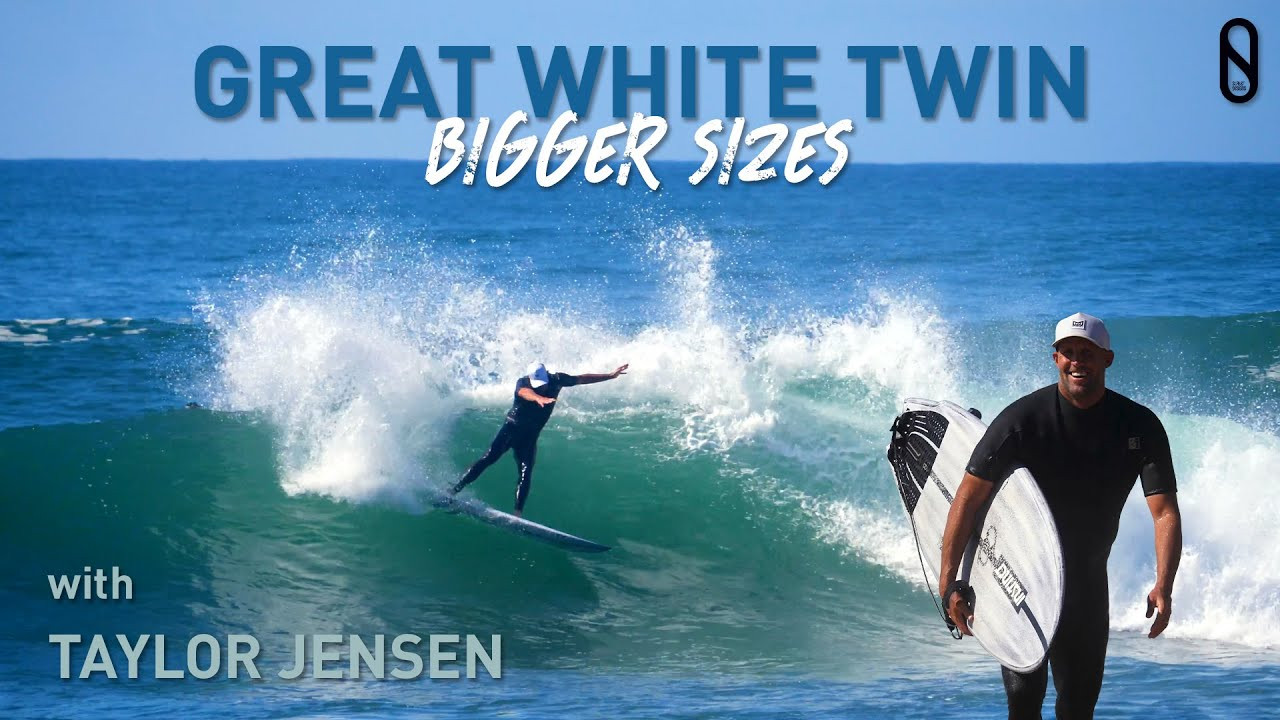 Watch the 3x World Longboard Champion Taylor Jensen surf the Great White Twin in I-Bolic Technology with Volcanic Lamination designed by Kelly Slater and Mike Woo in Australia.<br /><br />You asked, we listened. This all-new performance twin is now available in bigger sizes: a 6'2" at 37.7L, a 6'4" at 41.2L, and a 6'6" at 44.3L. Check one out today at your local surf shop.<br /><br />Shop the Great White Twin in the USA: https://bit.ly/474olfe<br />Shop the Great White Twin in the AUS/NZ: https://bit.ly/4g4KQ7K<br />Shop the Great White Twin in the EU: https://bit.ly/4cDqWxW<br />Shop the Great White Twin in the UK: https://bit.ly/4dED8zF<br /><br />MORE ON THE GREAT WHITE TWIN<br />Inspired by the outline of the Great White Shark, Kelly Slater designed the ‘Great White Twin’ in I-Bolic Technology with Volcanic Lamination alongside Bali-based shaper Mike Woo. This is a high performance groveler with the paddle and catching of a hybrid, and the on-rail performance of a shortboard. It fits where most fish don’t - it creates speed in weak waves, controls speed in powerful waves, and excels at tight arcs in punchy pockets and quick wraps on shoulder sections. It's volume is hidden at center with fine rails for immediate response and quick reaction in the pocket. It has the speed of a twin fin with the immediate response of a thruster, and it's elevated tail rocker makes it magic on your backhand. Recommended to surf at your performance volume, or just slightly more.<br /><br />For wave type, as you'd expect from a Slater Designs shape, this model is for high performance surfing, but can excel in everyday waves as well. Recommended in 2-6' conditions, from weak waves and poor conditions to solid waves and hollow conditions.<br /><br />The outline of Great White Twin has a hip by the twin fins creating a pivot point, with volume hidden at center for ease of paddle and catching waves, with fine rails for immediate response and quick reaction in the pocket. Featuring a third fin box for a trailer, this model is incredibly versatile when paired with the Twin + 2 fin set.<br /><br />Pair with the Endorfins Twin + 2 Fin Set for three different twin fin configurations: with the 'Guitar Pick' Trailer for a freer experience with less directional drive and more slide, with the 'Stabilizer' Trailer for more drive and hold, when the waves are cuppier and more hollow, or with no trailer as a pure Twin.<br /><br />Follow us on Instagram:<br />https://www.instagram.com/slaterdesigns<br />https://www.instagram.com/taylorjensentj<br />https://www.instagram.com/kellyslater<br />https://www.instagram.com/woosurfboards