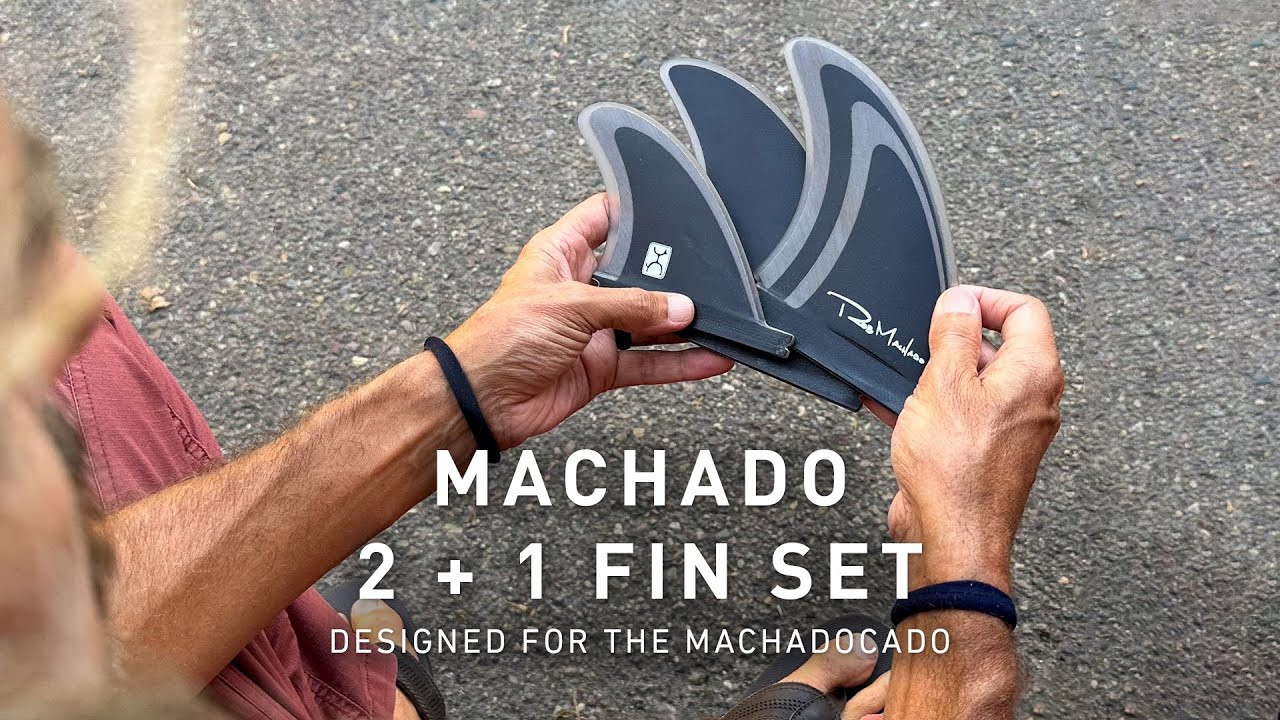 Meet the Machado 2 + 1 Fin Set, Rob Machado's Twin plus trailer template designed specifically for his most versatile hybrid yet, the Machadocado.<br /><br />Starting from a more upright, performance template rather than a keel, this template enables tight turns and extreme control, while still providing the drive of a thruster.&nbsp;It has the glide and slide of a twin fin with the added transitional control provided by a small rear trailer, the Machado 2 + 1 Fin Set was designed to enable the freedom of Rob's favorite fish with the control of his favorite thruster.<br /><br />Perfected for what Rob calls "transitional moments" when transitioning from rail to rail, the Machado 2 + 1 Fin Set creates more controlled sensations when connecting lines than a traditional keel fin. "You can push the 2 + 1 in turns, and it will hold whatever line you're trying to draw," says Rob Machado.<br /><br />Shop the Machado 2 + 1 Fin Set in USA: https://bit.ly/3LahTZZ<br />Shop the Machado 2 + 1 Fin Set in AUS/NZ: https://bit.ly/4eO93yy<br />Shop the Machado 2 + 1 Fin Set in EU: https://bit.ly/3RU5H38<br />Shop the Machado 2 + 1 Fin Set in UK: https://bit.ly/3VREShf<br /><br />Follow us on Instagram:<br />https://www.instagram.com/firewiresurfboards<br />https://www.instagram.com/rob_machado<br />https://www.instagram.com/rob_machado_surfboards